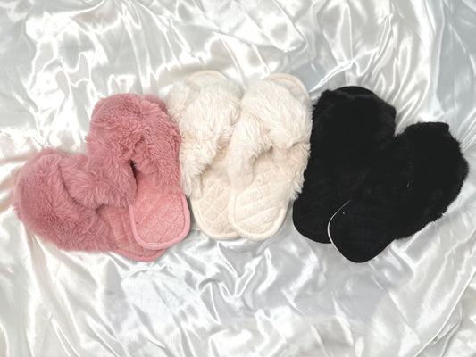 Womens Fluffy Slippers